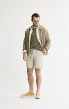 Linen Blend Drawstring Shorts