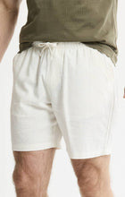 Linen Blend Drawstring Shorts