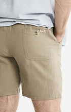 Linen Blend Drawstring Shorts
