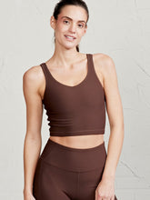 Sculptive Rib Crop Tank Mocha