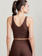 Sculptive Rib Crop Tank Mocha