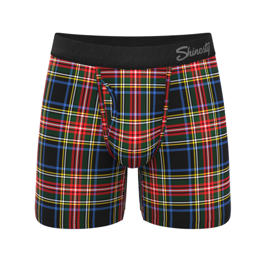 The Cappuccino | Holiday Tartan Plaid Ball Hammock® Pouch Underwear With Fly