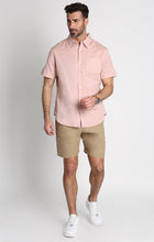 Cotton Linen Blend Short Sleeve Shirt