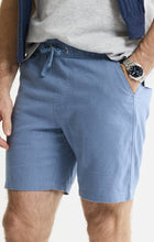 Linen Blend Drawstring Shorts
