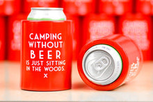 Camping without beer... Vintage Beer Koozie. Case Pack of 12