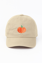 PUMPKIN Embroidery fall Baseball Cap