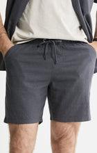 Linen Blend Drawstring Shorts
