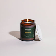 Wintertide Holiday Soy Candle, 8 oz Amber Jar