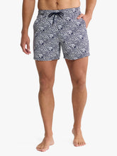Bungalow Trunk-Navy Palm Tiles