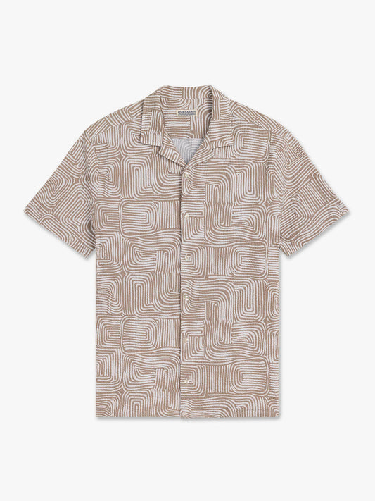 Castaway Camp Shirt - Wavy Sands