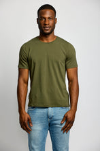Crew Neck Tee-Army