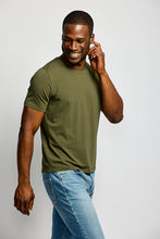 Crew Neck Tee-Army