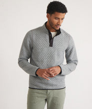 Corbet Reversible Pullover-charcoal/mid heather grey