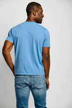 Slub Cotton Tee-Azure