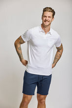Slub Cotton Polo-White