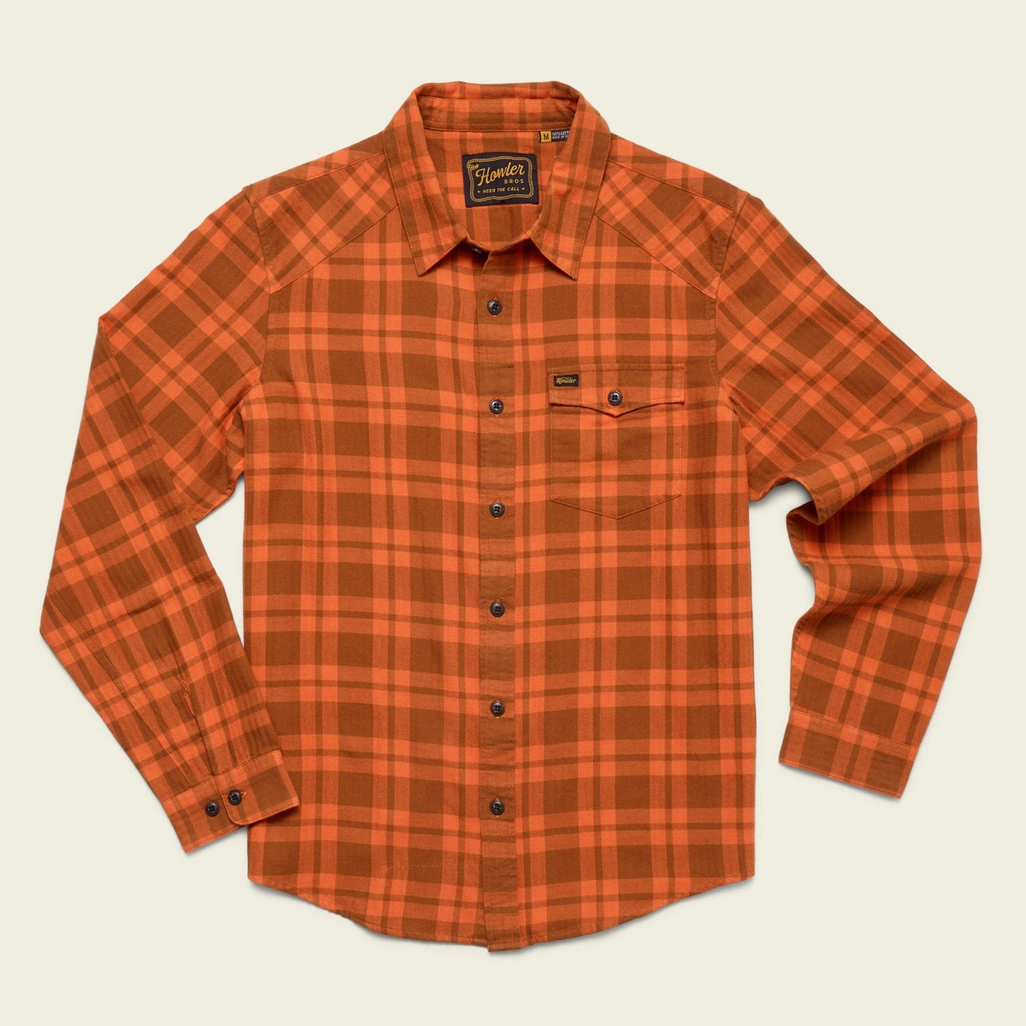La Grange Lightweight Flannel - Cohen Plaid : Pumpkin