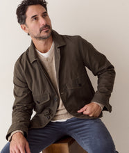 The Sawyer Waxed Trucker Jacket-Olive