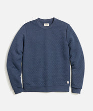 Men's Corbet Diamond Quilted Crewneck-Navy