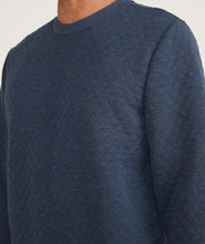 Men's Corbet Diamond Quilted Crewneck-Navy