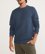Men's Corbet Diamond Quilted Crewneck-Navy