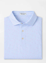 Geo Skull Performance Jersey Polo-White / Stream Blue