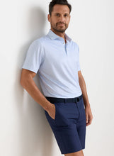 Geo Skull Performance Jersey Polo-White / Stream Blue
