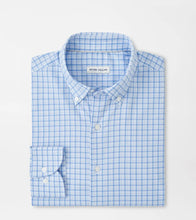 Calvin Crown Lite Cotton-Stretch Sport Shirt-COTTAGE BLUE
