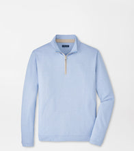 Albatross Cotton-Blend Pique Quarter-Zip-DUSK BLUE