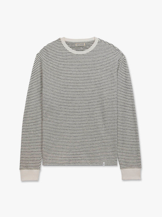 Sundown Terry Crewneck-Nautical Stripe