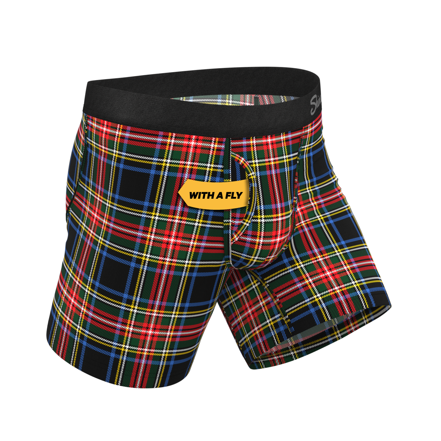 The Cappuccino | Holiday Tartan Plaid Ball Hammock® Pouch Underwear With Fly