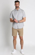 Cotton Linen Blend Short Sleeve Shirt