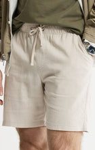 Linen Blend Drawstring Shorts