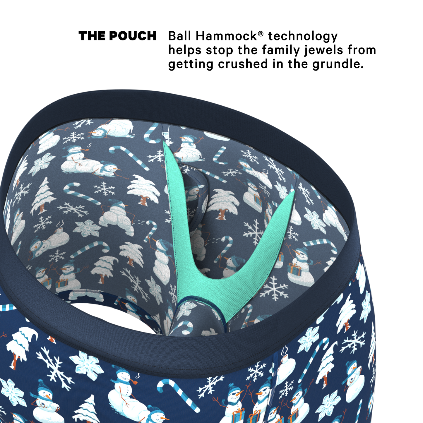The Big Blizzard | Naughty Snowmen Ball Hammock® Pouch Underwear With Fly