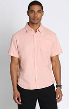 Cotton Linen Blend Short Sleeve Shirt